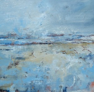 Reconciliation Mixed media on canvas 94 x 94cm. Framed