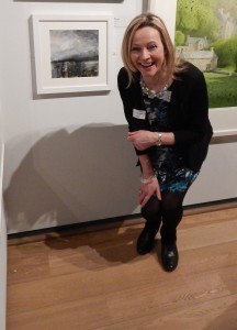 At the Private View with my painting 'Proclaim'