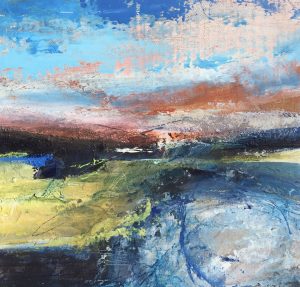£550 Mixed media on board. 45 x 45cm. Framed