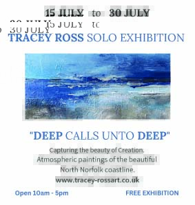 Tracey Ross art exhibition at Salthouse Church, Norfolk