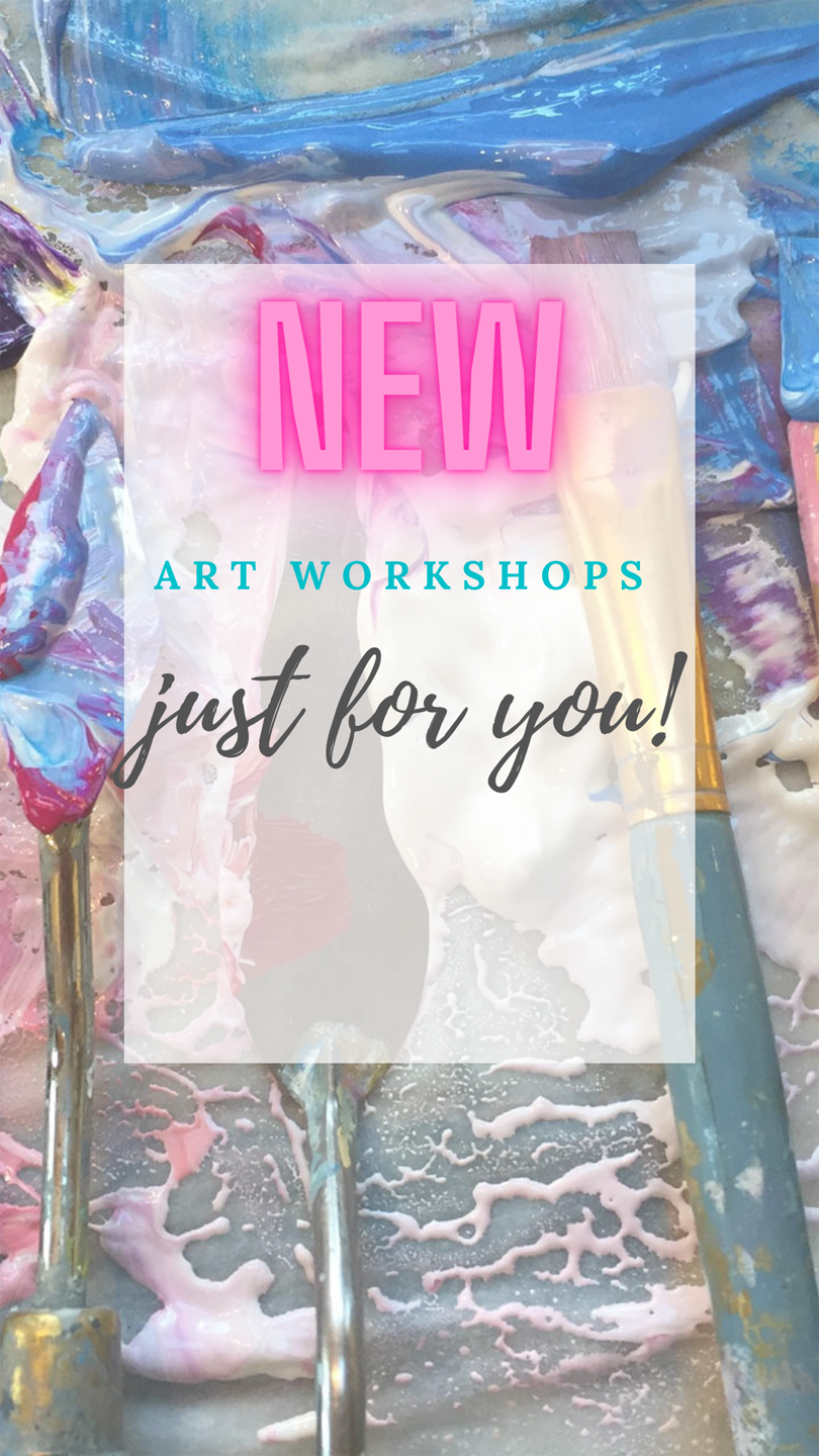 Art painting workshops with artist Tracey Ross