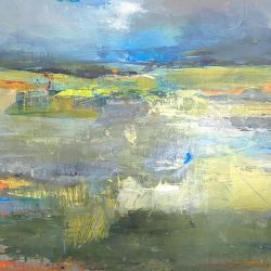 ©Tracey Ross Artist Norfolk painting of green reeds