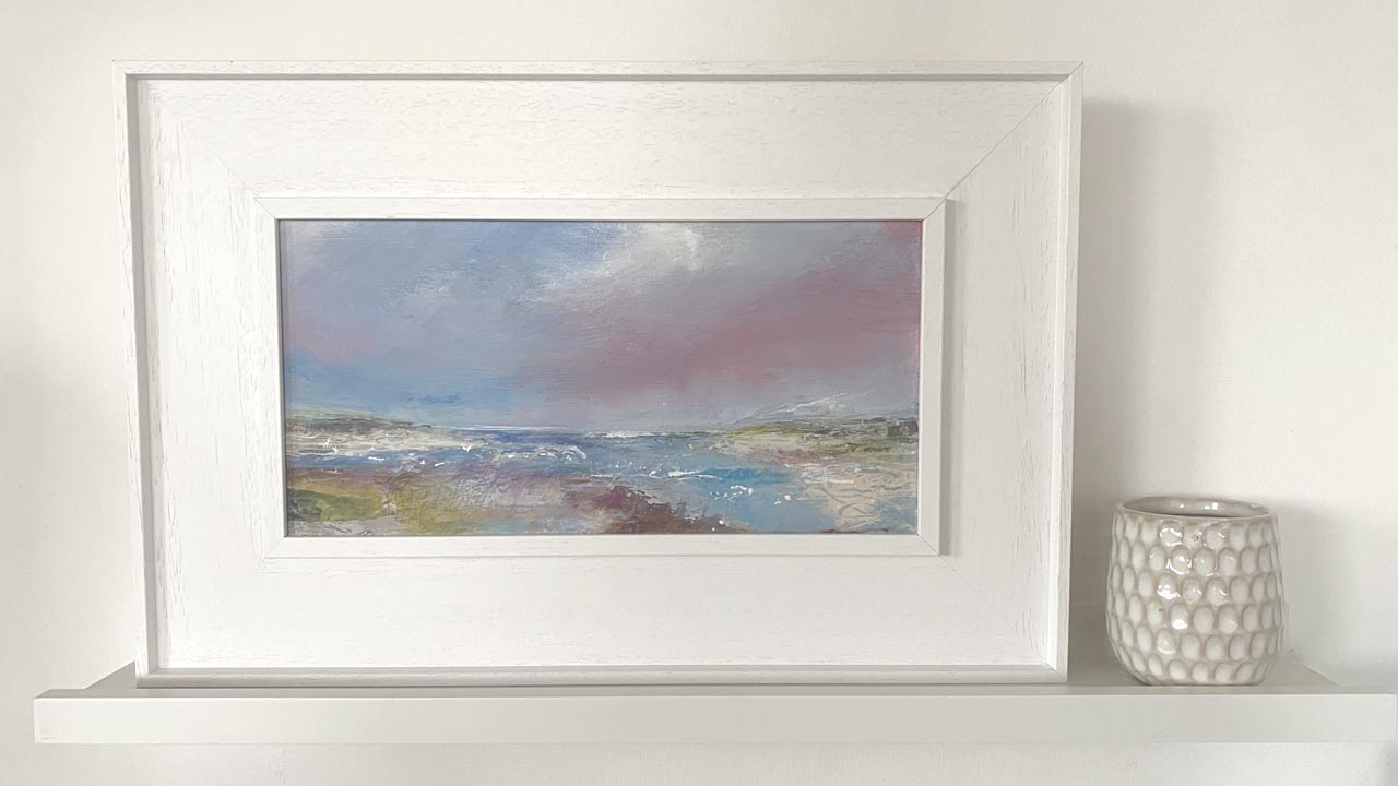 Painting of Burnham Overy by seascape painter Tracey Ross