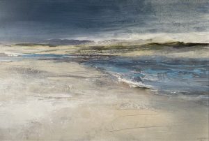 Seascape painting of North Norfolk, Burnham Overy