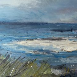 Painting of Holkham beach in North Norfolk